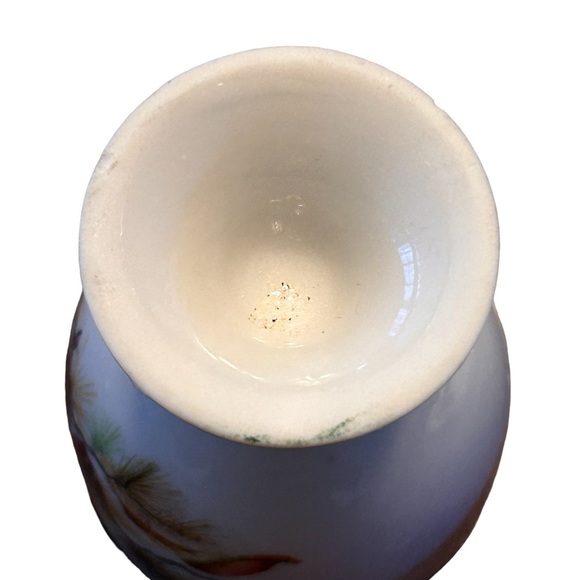 Vintage antique porcelain eggcup and dish pinecone pine - Picture 6 of 8